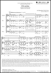 Ubi Caritas SATB choral sheet music cover